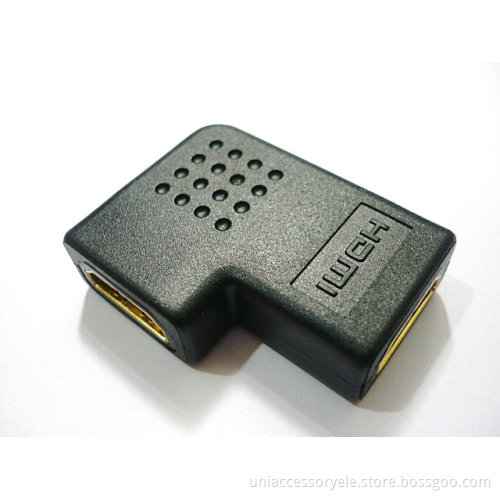 90 degree rotatable HDMI adapter(F-F)
